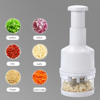 Ustensile de Cuisine Hachoir à Légumes et Ail Manuel Multifonction Coupe-Oignon