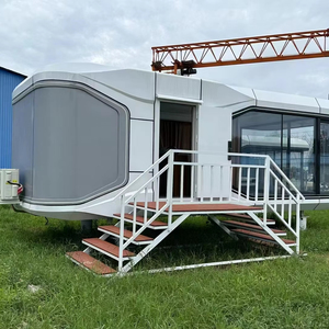 Sang trọng đúc sẵn không gian viên nang Ngôi nhà nhỏ giải pháp container cabin nhà di động thương mại Pod khách sạn đơn vị container nhà - Product Image 1