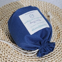 Pochette à vin en jute écologique avec logo personnalisé imprimé, sac en toile de jute recyclable pour cadeaux, bougies, perruques, emballage, sac à cordon en jute