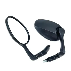 Durable Material! Aluminum Alloy Motorcycle Rearview Mirror, Long-lasting and Reliable for Peace of Mind Riding White Glass