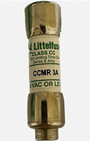 Fusible de Cartucho de Vidrio de Nivel CC Littelfuse, Fusible de Retardo Rápido, 3A 600V CCMR 3, Alta Capacidad de Ruptura, Certificado IEC