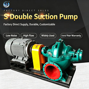 Bomba Centrífuga <span class=keywords><strong>de</strong></span> Doble Succión Horizontal, Bomba Eléctrica <span class=keywords><strong>de</strong></span> Alta <span class=keywords><strong>Presión</strong></span> <span class=keywords><strong>de</strong></span> 8 Pulgadas para Uso Industrial y <span class=keywords><strong>de</strong></span> <span class=keywords><strong>Riego</strong></span> - Product Image 6