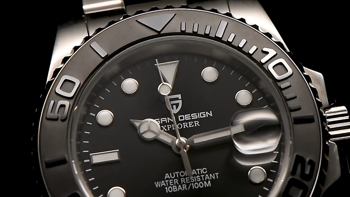 Luxury 40mm Automatic PAGANI DESIGN Mechanical Watch with