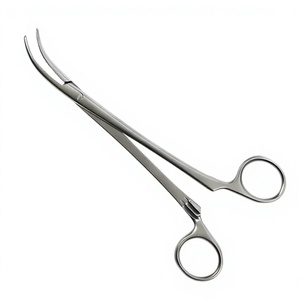 Pinzas Scott Tonsil Artery Forceps de 180 mm, Curvas, Dentadas, con Bloqueo de Trinquete, Pinzas de Sujeción Vascular, Instrumento Quirúrgico ENT de Vaslcare - Product Image 1