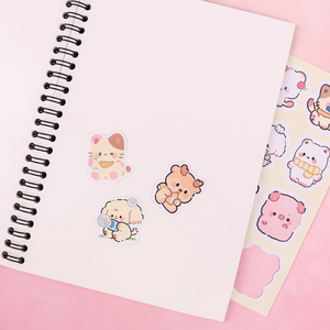 Adesivi Decorativi Personalizzati per Bambini con Stampe di Cartoni Animati, Fogli di Adesivi Impermeabili Kawaii - Product Image 3