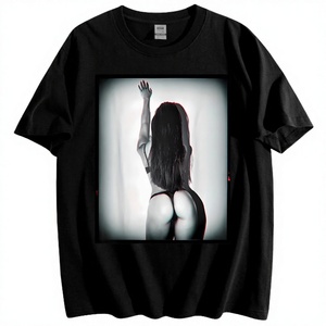Camiseta Gráfica 100% Algodón Tejido para Hombre, 180g, Estampada, Manga Corta, Secado Rápido, Transpirable, Antiarrugas, Suave, Casual, Marca Personalizada - Product Image 3