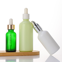 Bouteilles en verre ambré givré clair Offre Spéciale 5ml-100ml pour l'emballage cosmétique d'huile essentielle de goutte d'oeil de sérum de barbe avec le compte-gouttes