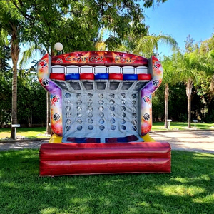 Juegos inflables de baloncesto y Connect Four de calidad comercial para niños, para exteriores, en venta. - Product Image 1