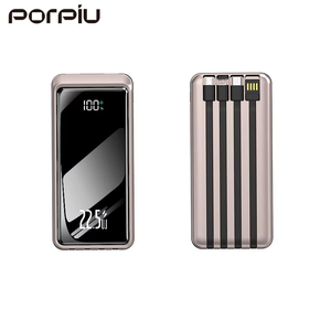 PORPIU PD22.5W 20000 di ricarica <span class=keywords><strong>Super</strong></span> veloce mah Power Bank grande capacità con ingresso di tipo C e Display a LED Logo personalizzabile - Product Image 1