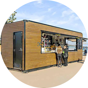 Maison portable, conteneur d'expédition mobile, bar, 20 pieds, kiosque de vente de café, de thé, préfabriqué, hôtel, utilisation rapide, installation rapide, à vendre - Product Image 6
