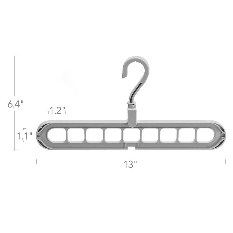Lot Cintres Magiques 9 Pièces - Gain De Place Rotatif 360° - Pour Penderie