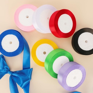 ริบบิ้นผ้าซาตินหน้าเดียวแบบเรียบ ขนาด <span class=keywords><strong>1</strong></span> นิ้ว ยาว 1000 หลา สำหรับห่อของขวัญ ตกแต่งงานแต่งงาน ทำโบว์และช่อดอกไม้ด้วยมือ - Product Image 3