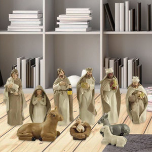 Nuevo Set de Nacimiento de Jesús, Figuras de Pesebre Navideño, Miniaturas de la Natividad, Adorno para Iglesia y Hogar - Product Image 5
