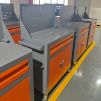 Armoire à outils robuste en acier, technologie de découpe laser, chariot de rangement roulant, OEM ODM OBM, style industriel, serrure à combinaison pour