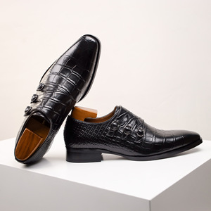 Chaussures habillées formelles en cuir véritable sophistiquées pour hommes Lacets - Chaussures de bureau Gala - Product Image 5