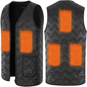 Customizable Heating Vest Versatile Fit Adjustable Temperature Outerwear Insulated Heated Jacket Fleece Garment Size-flexible
