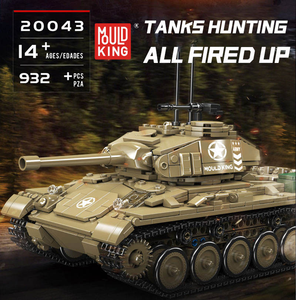 Moule King 20043 932PCS <span class=keywords><strong>Militaire</strong></span> Serie M24 Chaffee tank Truck Building Block Model Technical Educational Toy Festival Gift - Product Image 2