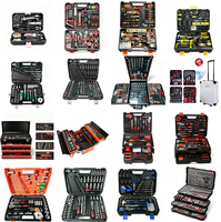 Juego de Herramientas Manuales de 101 Piezas para Electricistas y Trabajos de Carpintería con Estuche de Plástico