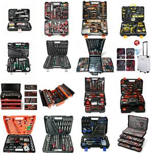 Ensemble <span class=keywords><strong>d</strong></span>'outils manuels pour la maison, 101 pièces, pour électricien et travaux de menuiserie, avec coffret de transport en plastique - Product Image 2