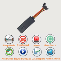 CA004 pelacak GPS 4G, pelacak GPS untuk sepeda motor/kendaraan, pelacak waktu sebenarnya melalui GT06 protokol Android App 2DIN otomotif