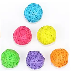 High Quality Durable Natural Mixed Color Latex Elastic Frosted Rubber Band Balls