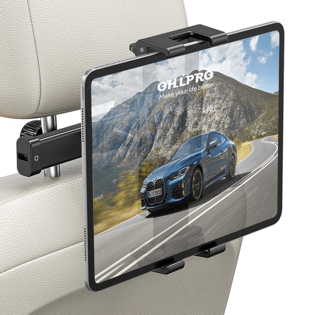 Heavy-duty Mobile Phone Holders Anti-shake High Stable Rotatable Special Travel Car Tablet Stand Mount Headrest Phone Holder