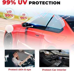 <span class=keywords><strong>Film</strong></span> de protection pour vitres de voiture de qualité supérieure, professionnel, haute définition, anti-UV, anti-rayures et <span class=keywords><strong>isolant</strong></span> thermique, protection de la vie privée - Product Image 3