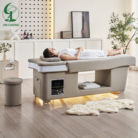 Lit de massage thaïlandais multifonctionnel Jincheng Beauty pour salon de coiffure, soins du visage, spa capillaire, avec lampe