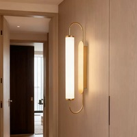 Lámpara de Pared LED de Estilo Artístico, de Hierro Mate, con Tiras Largas, para Decoración de Paredes de Cafeterías, Habitaciones de Huéspedes y Fondo de TV