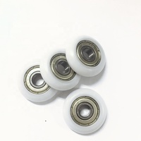 Rueda de rodillo de polea de plástico Circular con rodamiento de bolas de acero cromado 626ZZ con revestimiento de POM de 6x34x10mm para impresora 3D de puerta de ventana