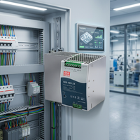 Alimentation sur rail DIN MeanWell SDR-480-24 24V 20A 48V pour système de contrôle industriel, transformateur de tension CA, régulateur d'air – Meilleures ventes