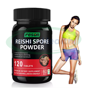 Comprimés de Reishi OEM ASAP, complément alimentaire à base de plantes, extrait naturel de Ganoderma Lucidum, qualité alimentaire, certifié biologique, améliore l'immunité - Product Image 1