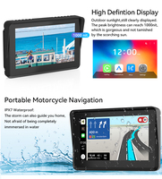 Radio Portátil de 5 Pulgadas con Pantalla Táctil GPS Integrada, Sistema Operativo Android Auto Linux, USB, Montaje en el Tablero, Estéreo