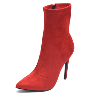 Botines de Mujer Talla Grande 44 con Estampado de Leopardo, Cierre Lateral, Ajustados, Tacón Alto y Fino, Punta en Pico - Product Image 4