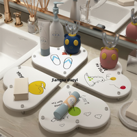 Étagère de rangement moderne personnalisable en diatomite Duoyi, motifs imprimés colorés, imperméable, multifonctionnelle, pour salle de bain