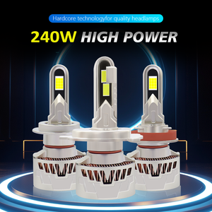 Nouveauté Ampoules de phare LED haute puissance 240W 24000LM 6000K H4 H11 H7 9005 IP68 Étanches Phares antibrouillard universels pour voitures et camions - Product Image 4