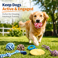 Jouet en Corde de Coton Écologique Résistant aux Morsures et à la Déchiqueture pour Chiens et Chats, Nœud Interactif au Design Mignon et Tendance pour le Quotidien