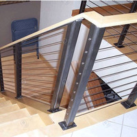 Système de balustrade en corde sur mesure, balustrade en corde moderne pour escalier, balcon, terrasse