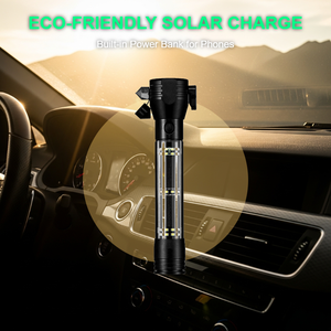 Martillo de Seguridad para Auto con Rompeventanas de Emergencia, Linterna LED y Cortador de Cinturón de Seguridad para Autobús, Camión y Autocaravana - Product Image 4