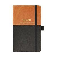Carnet A5 en papier brun-noir, spirale, écologique, logo en feuille d'or, bande élastique, 80 feuilles, cadeau de bureau, personnalisable