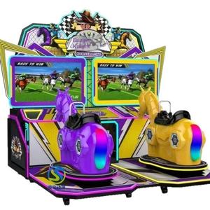 Nuova Macchina da Gioco Interattiva a Moneta per Bambini, Simulazione <span class=keywords><strong>di</strong></span> Corse <span class=keywords><strong>di</strong></span> Cavalli, Doppio Intrattenimento, per Parco Giochi al Coperto, Esportazione - Product Image 6