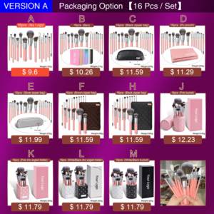 DailyQueen 33 pièces Kit <span class=keywords><strong>de</strong></span> maquillage professionnel Brosse corporelle Logo personnalisé Vente en gros <span class=keywords><strong>de</strong></span> pinceaux <span class=keywords><strong>de</strong></span> maquillage avec brosse à raser - Product Image 6