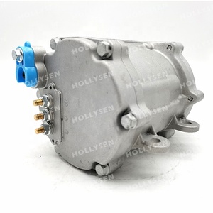 Compressor elétrico universal, 12v 24v dc, sistemas de ar condicionado para caminhão de carro, r134a, compressor ac