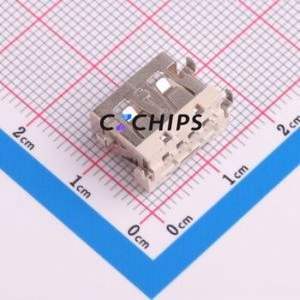 905-761A203S10200 USB Connector SMD Connector ( Connector Type: Type-A )( Protocol Standard: USB 2.0 )( Gender: Female ) - Product Image 2