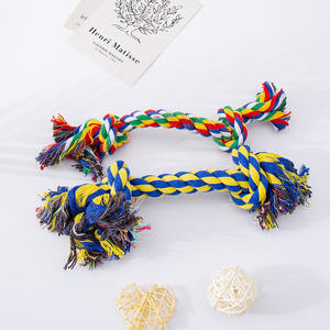 All'ingrosso giocattolo da masticare per animali domestici con trecce e trecce giocattolo universale con nodo auto-intrattenimento per la noia per cani gatti che mordono i denti giocattolo - Product Image 4