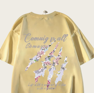 Camiseta extragrande de 220gsm y 100% algodón con lavado ácido, ropa de calle Vintage, manga corta, cuello redondo, estampado DTG, logotipo personalizado - Product Image 4