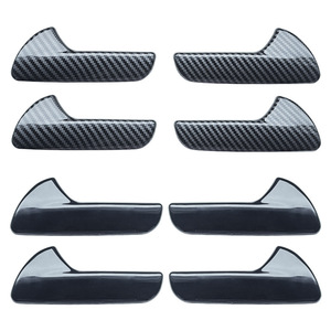 Cubiertas para manijas de puerta de fibra de carbono ABS con cinta 3M para Dodge Durango 14-22, accesorios interiores para automóvil - Product Image 1