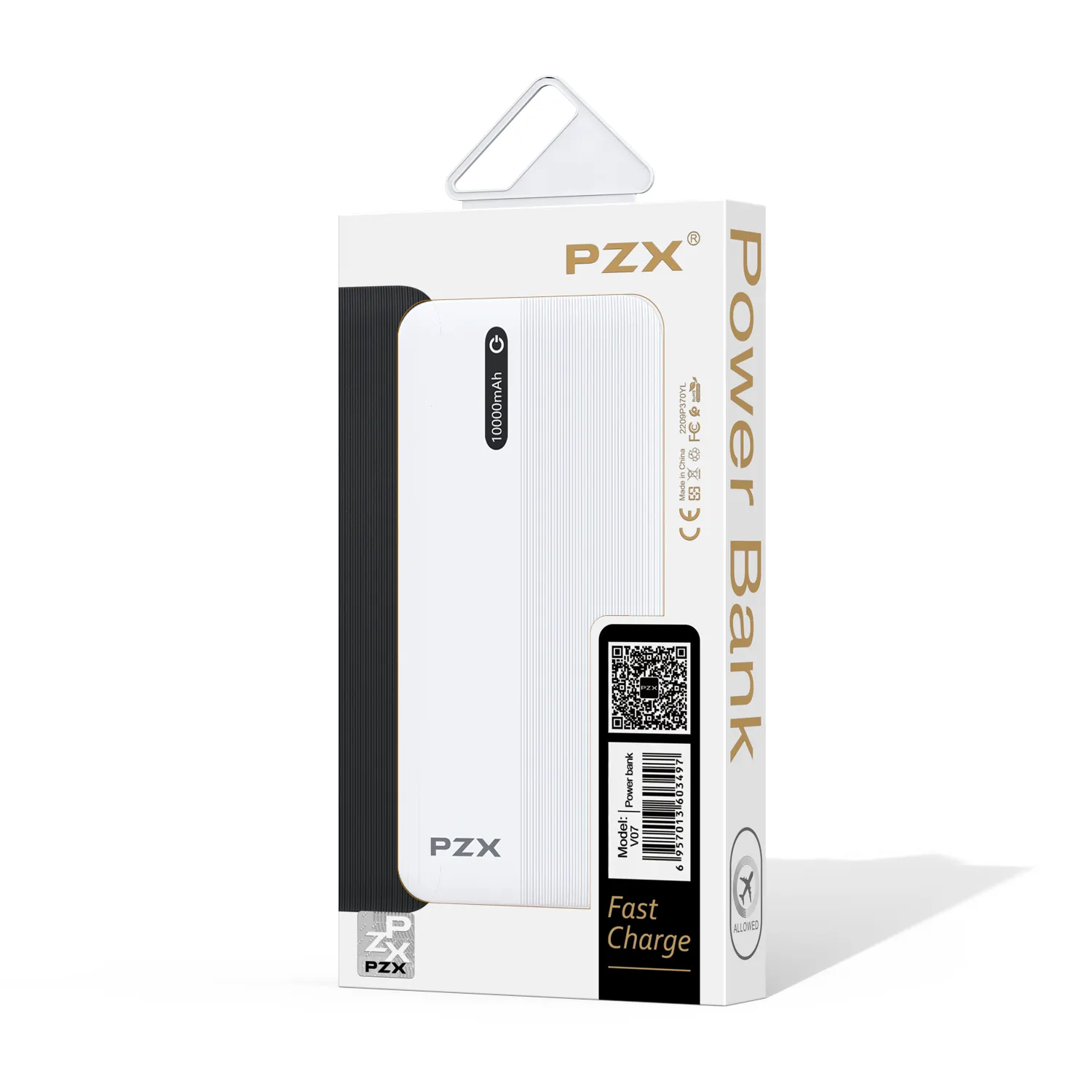 PZX V07 ile uzun ömürlü yüksek kapasiteli powerbank 10000mah mini küçük mobil güç kaynağı bankası en ucuz powerbank
