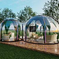 Maison dôme en polycarbonate transparent personnalisé Installation facile Chambre étoilée pour camping Serres Hôtel Usage domestique Extérieur