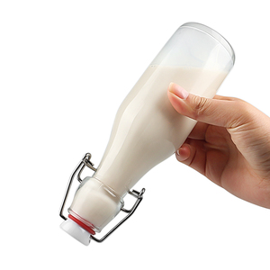 <strong>Bottles</strong> Round Clear Glass China Flactory <strong>200ml</strong> 250m 500ml 750ml 1000ml Juice Food Grade Beverage Customized - Product Image 6